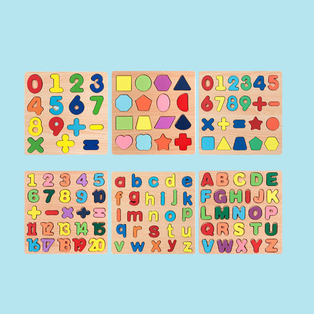 Kiddio™️ Pedagogiska träpussel för barn