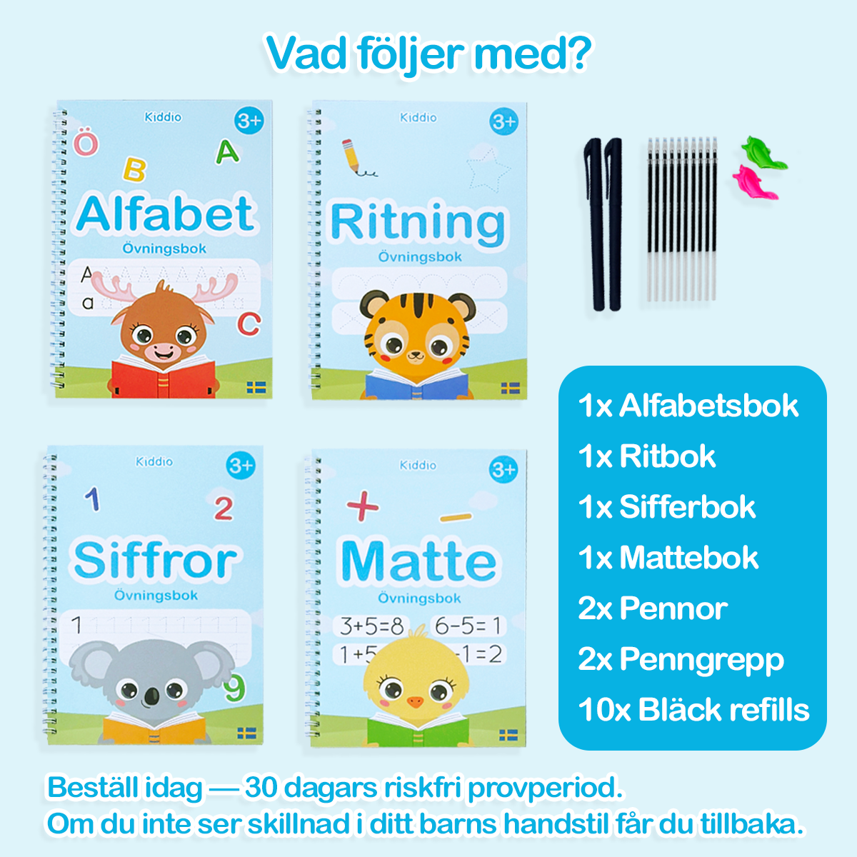 Kiddio Magiska handstilsböcker