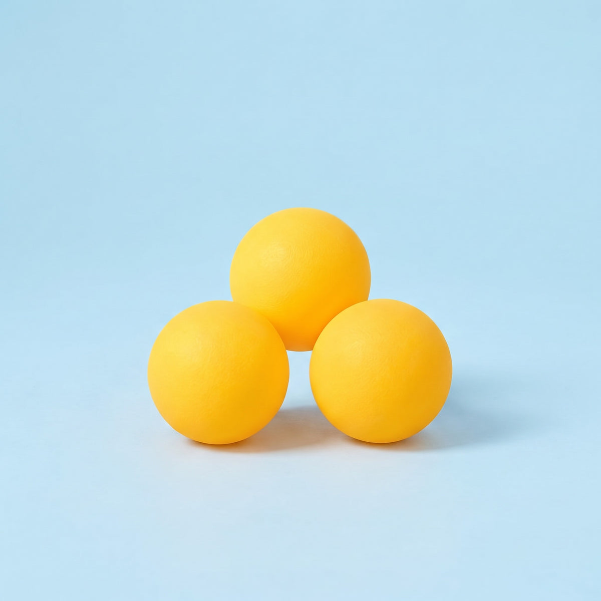 Pingisbollar 3-pack: tre gula bollar