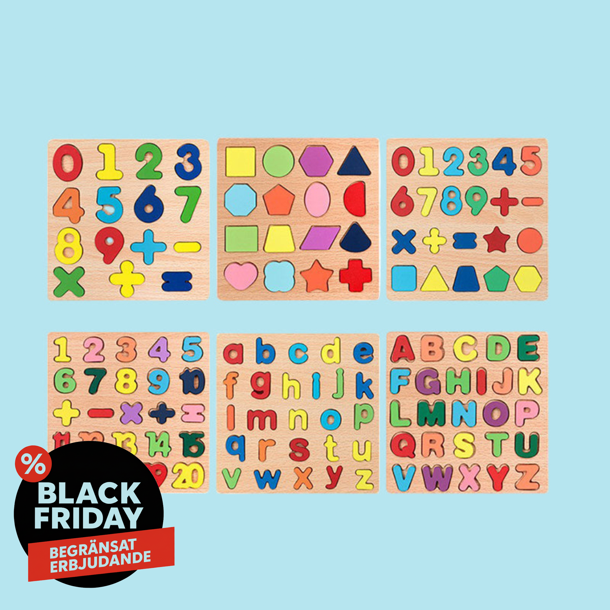 Kiddio™️ Pedagogiska träpussel för barn