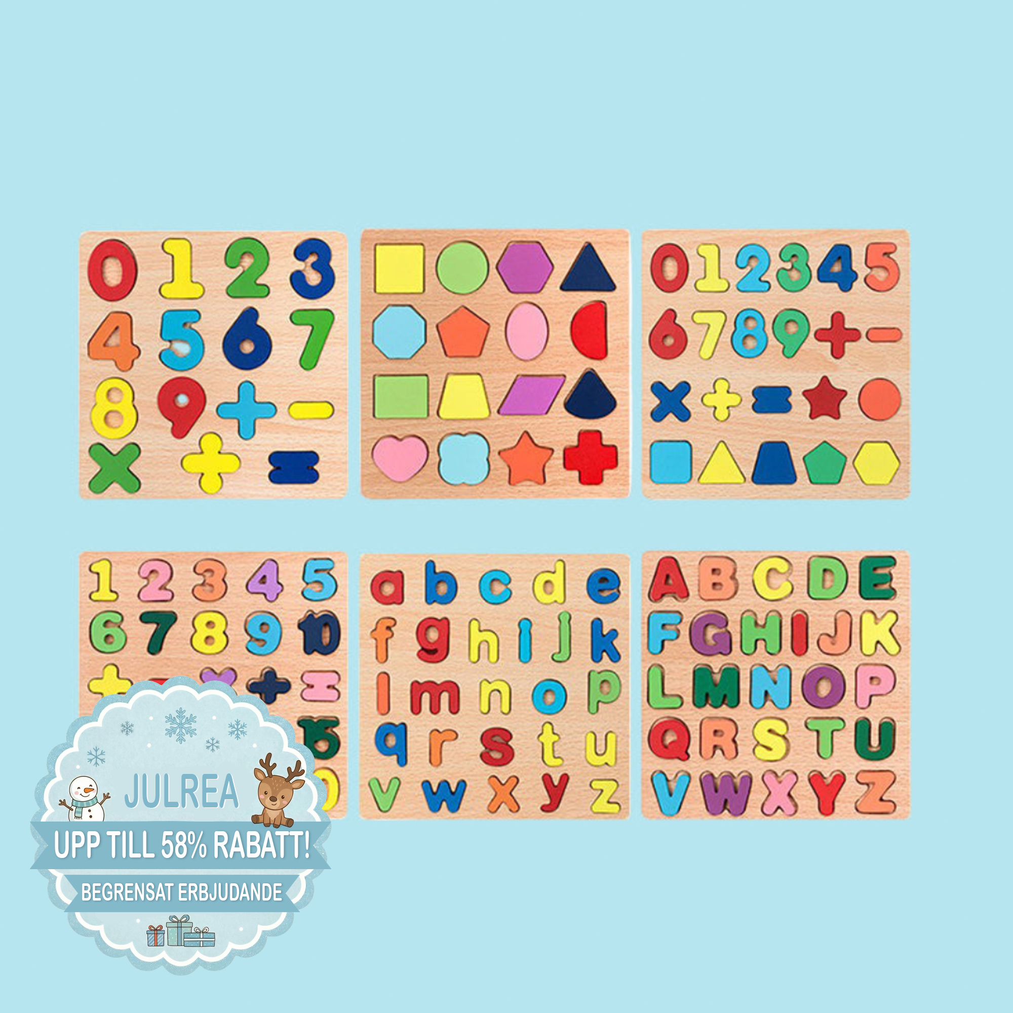 Kiddio™️ Pedagogiska träpussel för barn