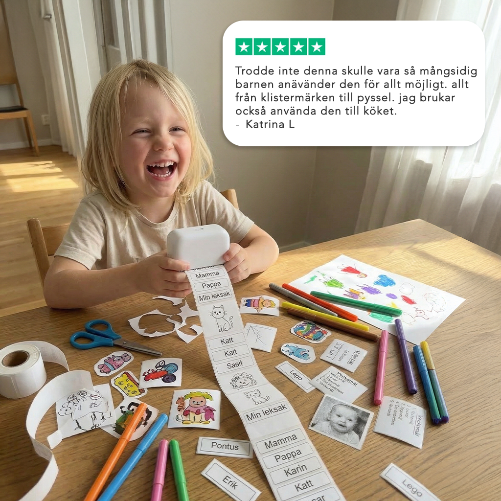 Printbuddy™ - Skriv ut etiketter direkt från mobilen på sekunder