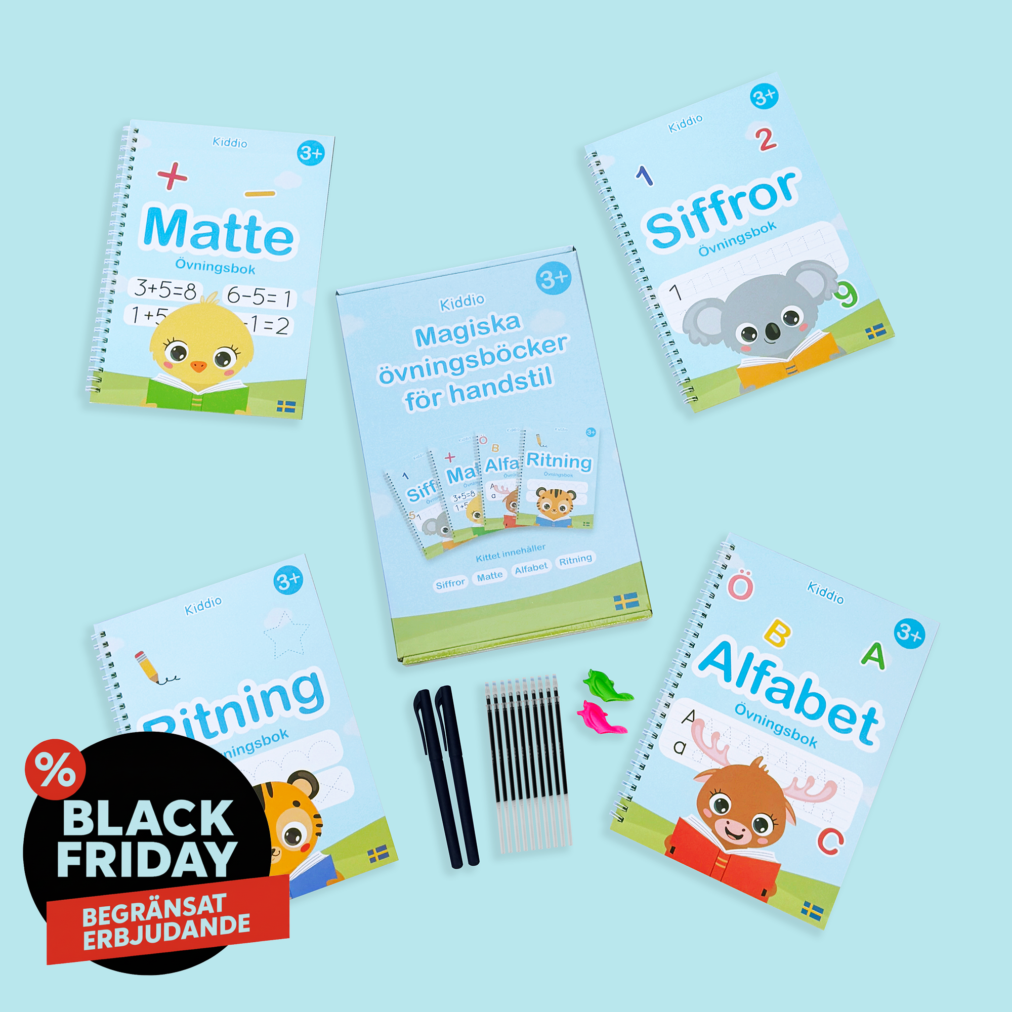 Kiddio™️ Magiska övningsböcker för handstil